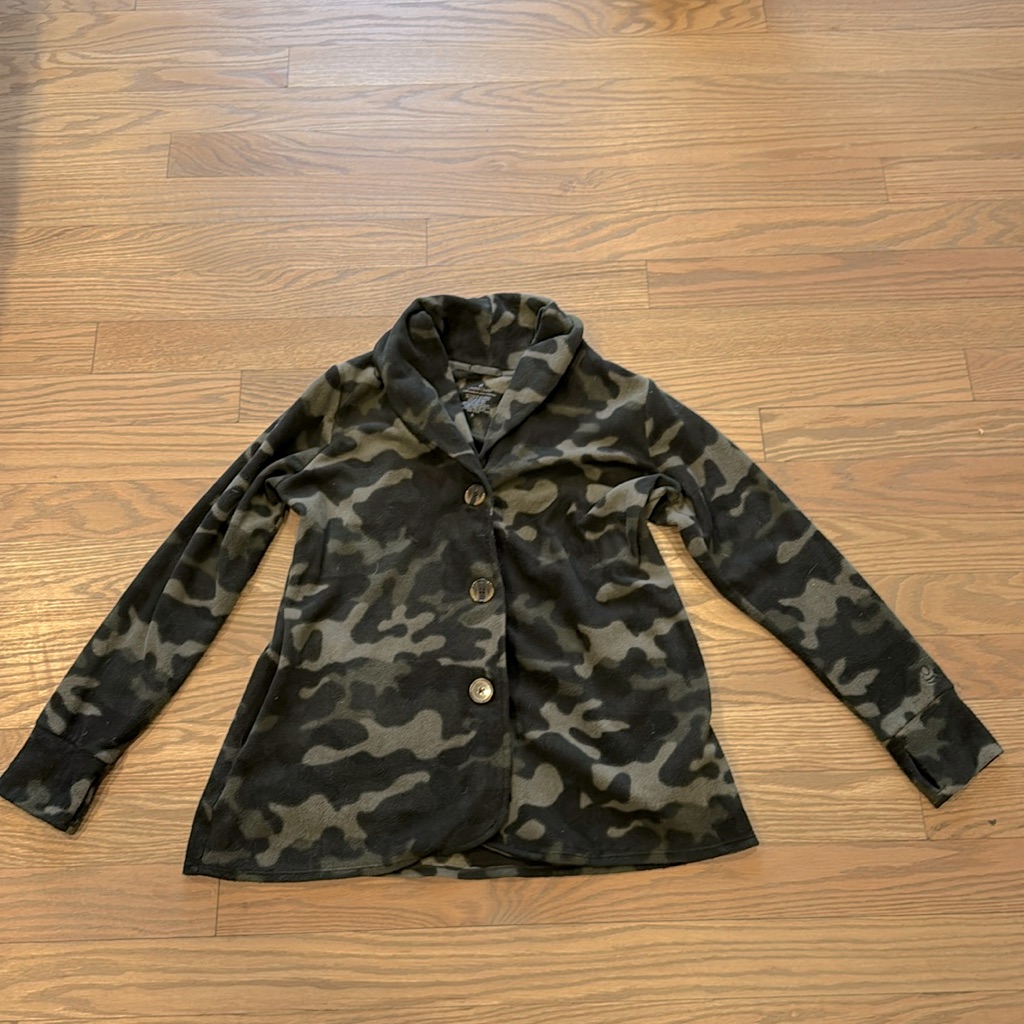 Cuddl Duds Button Down Fleecewear Sweater